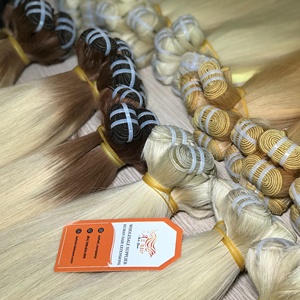 Couleurs Tendances Extensions de Cheveux 100% Vierge Remy Vietnamiennes Qualité Supérieure Lisses Double Trame Fabrication Directe Usine - Product Image 3