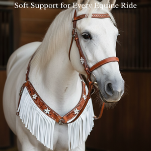 Ensemble de clous de cheval en cuir durable de qualité supérieure Confort et contrôle Performance Headstall et circonférence pour l'équitation et l'entraînement - Product Image 2