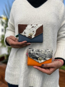 มาใหม่ขายรีไซเคิล Cowhide หลายหนังผู้หญิงคลัทช์สไตล์ Stubby สายรุ้งสี Multiuse กระเป๋าสตางค์ผู้ถือบัตรกระเป๋าสตางค์ - Product Image 4