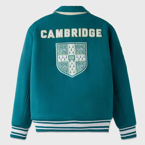 Veste universitaire OVO de l'Université de Cambridge Veste universitaire Letterman brodée aux poignets côtelés - Product Image 2