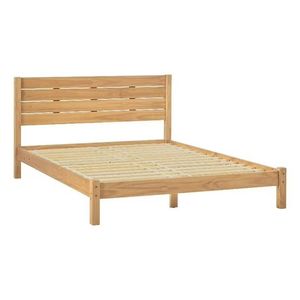 Cadre de lit minimaliste en teck avec tête de lit et table de chevet, tailles personnalisables, meubles durables de haute qualité - Product Image 2