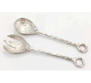 Recién llegado, superventas, juego de servidor de ensalada, juego de cubiertos de acero inoxidable con cubiertos de plata de resina con mango de plástico, utensilios de cocina para té - Product Image 6