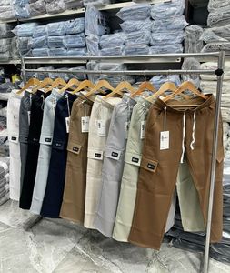 กางเกงคาร์โก้ผ้าฝ้ายน้ำหนักเบาสำหรับผู้ชาย, เสื้อผ้าวิ่งออกกำลังกายผ้าแคนวาสไซส์ใหญ่พิเศษเป็นมิตรต่อสิ่งแวดล้อม - Product Image 4