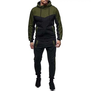Ropa Deportiva de algodón 100% personalizada para hombre, traje para correr, gimnasio, liso, para entrenamiento, chándal, 2023 - Product Image 3