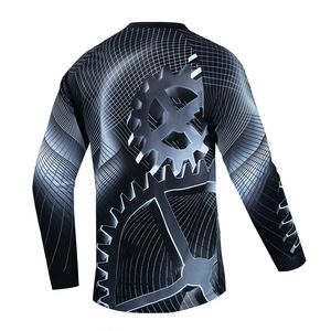 เสื้อกีฬาขี่จักรยาน MTB สำหรับทั้งชายและหญิงระบายอากาศได้ดีเสื้อกีฬาพิมพ์ลายแบบระเหิดแห้งเร็วออกแบบได้ตามต้องการ - Product Image 3