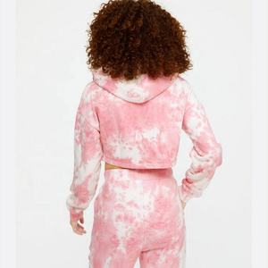 Logotipo personalizado de algodón Pull Over Oversize Tie Dye Mujeres Sudadera con capucha Unisex Tallas grandes para hombre Tie Dye Hoodie - Product Image 5