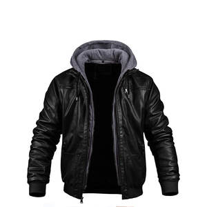Meilleur prix de gros de plein air Veste en cuir pour hommes à séchage rapide/Nouveau design de veste en cuir pour hommes - Product Image 1