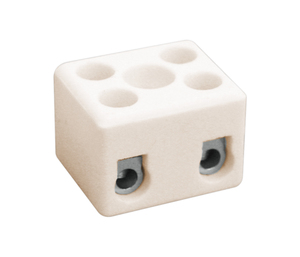 Morsettiera in ceramica a due poli 2,5 mm² (Electro DH 10.735/2) - Product Image 1