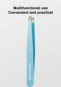 Hot Custom Logo 4 PCS Set of Slanted Pointed Flat Trimming Stainless Steel Eyebrow & Eyelash Tweezers Applicator By ANAAIF - Product Image 6