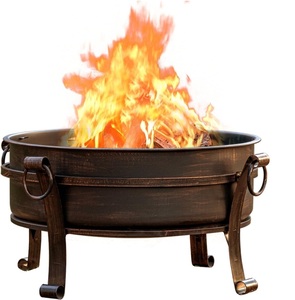 Firepits al aire libre grandes de producto Premium para chimenea de leña exterior para acampar Picnic con tapa para patio trasero, Patio, fiesta - Product Image 6