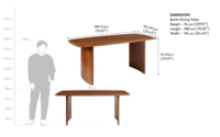 Table à manger en bois massif moderne, style luxueux, qualité supérieure, durable, imperméable, écologique, mobilier haut de gamme pour salle à manger d'hôtel