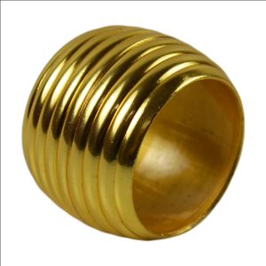 พรีเมี่ยมคุณภาพแหวนผ้าเช็ดปากโลหะสําหรับงานแต่งงานและโรงแรมตกแต่งโต๊ะอุปกรณ์เสริมสีทองรอบแหวนผ้าเช็ดปาก - Product Image 1