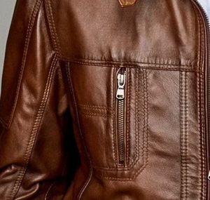 Wholesale Genuine Leather <b>Jackets</b> Men Custom Leather <b>Jacket</b> for Men Pure Leather Men's <b>Jackets</b> - Product Image 6