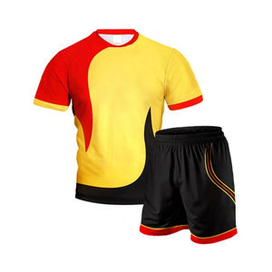 Camiseta de manga corta para jóvenes de alta calidad más vendida, uniforme de voleibol de fútbol, ropa transpirable de talla grande de poliéster 100% - Product Image 2