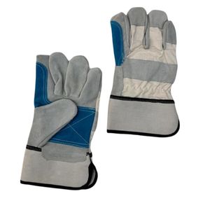 Heavy Duty Hand Protective Industrial Cowhide Leather Palm Safety Work Gloves with UV Protection Non-Slip Adjustable Wrist Strap - Product Image 3