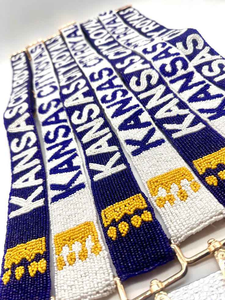 Statement Waist <b>Belt</b> with Hand Embroidery and BeadsBeaded StrapPrairie View A&M Purse Strap - Product Image 2