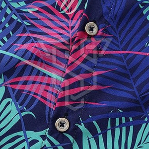 เสื้อยืดฮาวายผู้ชายแฟชั่นใหม่ ผ้าฝ้าย 100% สตรีทแวร์แบบสั่งทำพิเศษ คอตั้ง แขนสั้น ระบายอากาศได้ดี แฟชั่นใหม่ - Product Image 3
