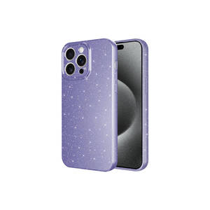 เคสซิลิโคนลายหินอ่อนกลิตเตอร์สุดหรูสำหรับ iPhone 15 Pro Max PLUS tkdr koton มีสีม่วงให้เลือก - Product Image 1