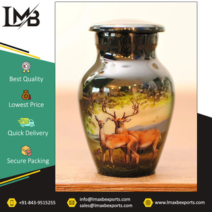 Widely Selling Good Quality <b>Funeral</b> <b>Supplies</b> Customized Logo Memorial Ashes Urn/ Keepsake Cremation Urns From Indian Supplier - Product Image 3