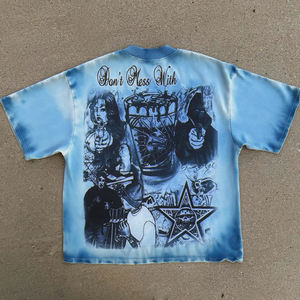 O-cuello de los hombres de calidad superior para la camisa 100% algodón de gran tamaño de alta calidad al por mayor - Product Image 3