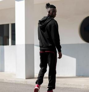 ชุดกีฬามีฮู้ด + กางเกงสำหรับผู้ชายชุดวอร์มสองชิ้นสีล้วนเสื้อผ้าแฟชั่นสำหรับเล่นกีฬาฤดูหนาวฤดูใบไม้ร่วง - Product Image 6