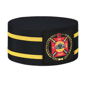 Gorra Masónica Bordada de Poliéster y Seda, Estilo Moderno, Hecha a Medida, con Bordado de Regalia Masónica - Product Image 2