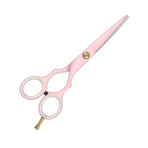 Ciseaux de coiffure de coiffeur de couleur rose bébé, lames tranchantes, pointe émoussée, ciseaux de salon de coiffure de beauté pour usages professionnels - Product Image 2