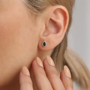 Boucles d'oreilles classiques faites à la main 925 bijoux en argent massif pour femmes 925 argent Sterling saphir pierres précieuses Boho Style boucles d'oreilles cadeau - Product Image 5