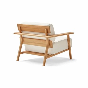 Juego de sofá de jardín de madera de teca para exteriores de estilo moderno con cojín para hoteles y granjas - Product Image 5