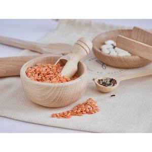 Cuenco de madera de estilo moderno, contenedor sensorial Montessori, herramientas, cuenco de haya, cuenco de regalo de inauguración de la casa para una cena elegante - Product Image 6