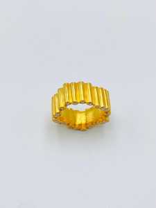 แหวนธรรมชาติธรรมชาติลายไม้เนื้ออ่อนให้ดูหนาองค์ประกอบของโลกที่ใช้พลังงานดิบสไตล์ศิลปะความงามที่มีสายดิน - Product Image 2