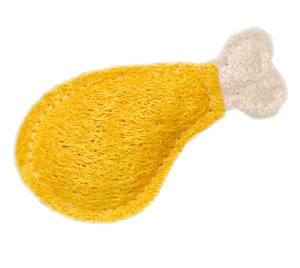 ของเล่นแมวแบบอินเทอร์แอคทีฟ รูปทรงขาไก่เหมือนจริง มีเสียงดัง ทนทาน ป้องกันการกัด ช่วยทำความสะอาดฟัน ลายการ์ตูน ทำจากวัสดุผ้า - Product Image 2