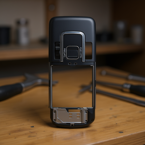 Pour Nokia 6220 Classic, coque intermédiaire noire, pièces et accessoires pour horloges - Product Image 3