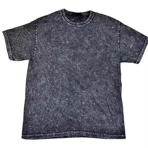Camiseta personalizada de peso pesado de gran tamaño Vintage para hombre, nuevo verano, lavado con ácido, liso para el sol, se desvaneció para Look - Product Image 2