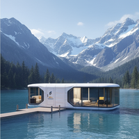 Maison préfabriquée de luxe en conteneur, capsule portable pour une vie moderne et écologique
