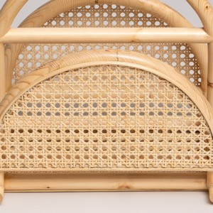 ชั้นวางนิตยสารหวายธรรมชาติ ทำมือ ที่ใส่นิตยสารหวาย ที่เก็บหนังสือพิมพ์ไม้ไผ่ ของตกแต่งบ้าน เฟอร์นิเจอร์ ชั้นวางเก็บของ - Product Image 5