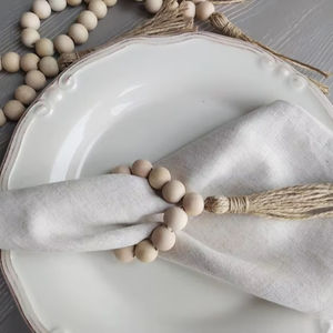 Ronds de serviette, ronds de serviette en rotin, ronds de serviette en osier, décor de table - Product Image 1