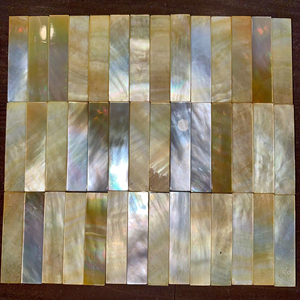 Vietnam Factory Natural Gold MOP Blanks Polished 2 Sides 25.4 X 63.5 X 2.5mm use <b>for</b> <b>Guitar</b> Fingerboard <b>Guitar</b> <b>Neck</b> Supply Cheap - Product Image 1