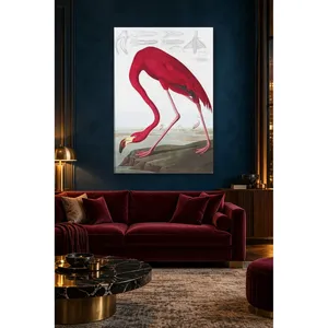 Fida Audubon Impression sur toile de flamant rose américain rouge - Product Image 2