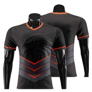 Conjunto de uniforme deportivo para hombres americanos, camisetas personalizadas con sublimación para hombres, de manga corta camiseta de fútbol, camiseta de uniforme de fútbol transpirable - Product Image 6