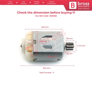 BGE663 Door Lock <b>12V</b> <b>DC</b> Actuator Small Motor Gear For - Product Image 6