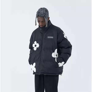 Dernière mode de haute qualité personnalisé hommes doudoune nouvelle sublimation chaud épais col montant avec longue longueur - Product Image 2