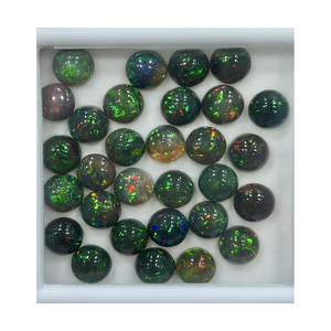 Cabochons ronds AAA en opale éthiopienne naturelle 7x7mm Collection en vrac calibrée pour la fabrication de bijoux Pierres précieuses en vrac - Product Image 5