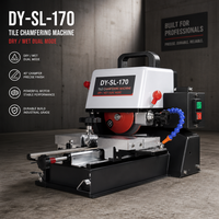 Machine automatique de chanfreinage de carreaux DY-SL-170, double fonction sec/humide, cinquième génération, haute précision, module de chanfreinage et rainurage, meuleuse d'angle