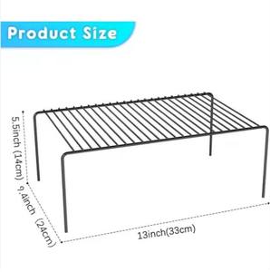 Panier en fil métallique robuste fait à la main en fer pour les ustensiles de cuisine, rangement sur le comptoir, en métal, fabriqué en Inde - Product Image 6