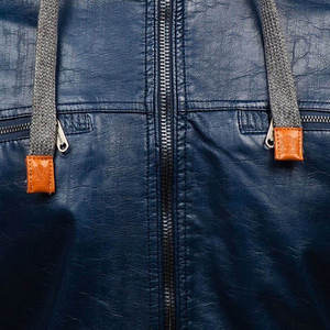 Vestes en cuir chauffantes pour hommes tendance, logo personnalisé de haute qualité, mode d'hiver, toile imperméable et respirante - Product Image 5