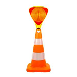 Cône de signalisation routière en PVC de 50 cm, réfléchissant, produits d'avertissement routier - Product Image 6