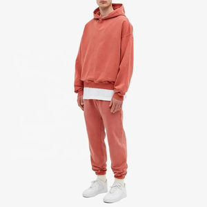 Mencustom Hevyweight 450GSM 100%Cotton Boxy Fit Pullover Style Oversized Drop Shoulder Custom Blank <b>Hoodie</b> with Custom logo - Product Image 3