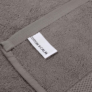 Serviette de bain en charbon de bois de haute qualité, séchage rapide, tissu super doux, pour usage quotidien dans la salle de bain, serviette de visage Oxford Gris - Product Image 6