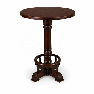 A'dam Old Brown Solid Wood <b>Dining</b> <b>Table</b> 70x70cm | Durable Eco-Friendly Water Resistant Vintage Restaurant Furniture | <b>Table</b> - Product Image 4